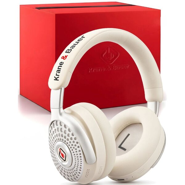 Krane & Bauer Storm II headphones white (British brand)