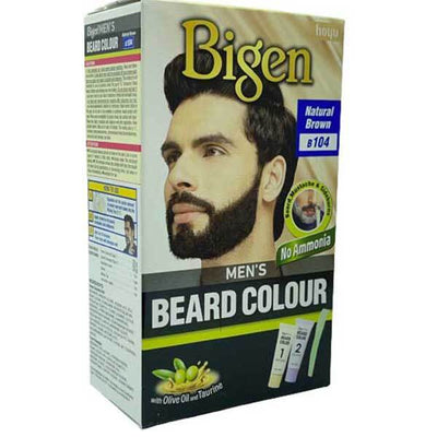 Superdrug Bigen Mens Beard Colour Natural Brown B104- Buy online at McGrocer