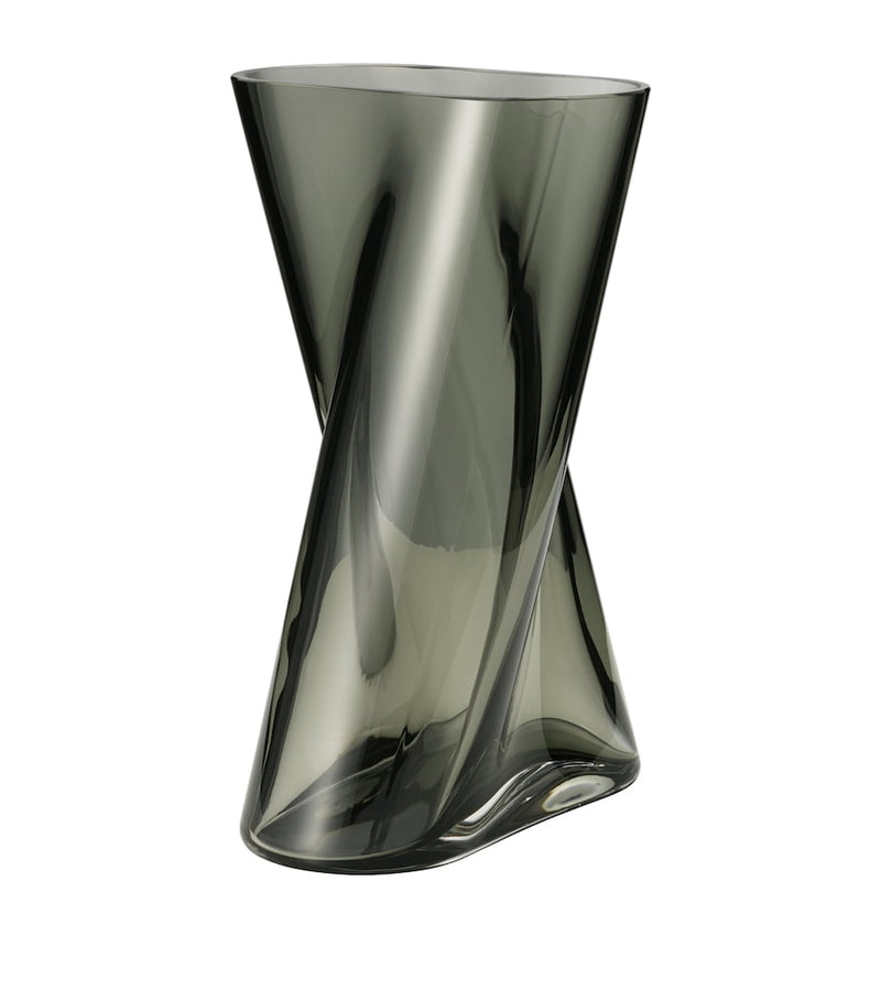 Georg Jensen Lituus medium glass vase 24cm, imported from the UK