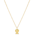 NOA mini lion necklace 18kt yellow gold diamonds - British product
