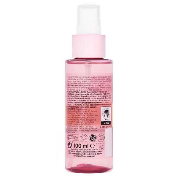 Solait Hyaluronic Self Tan Mist 100ml (British brand)