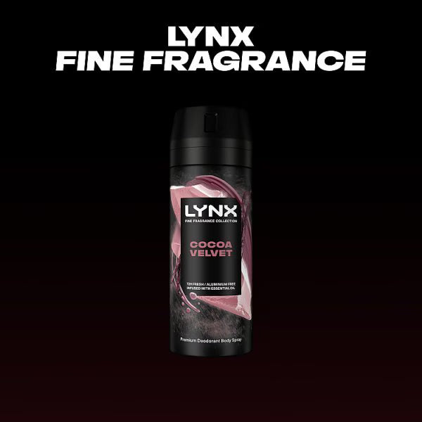 Lynx Cocoa Velvet body spray 150ml, UK version
