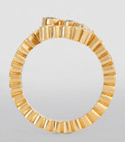 Sophie Bille Brahe yellow gold diamond initial ring, UK version