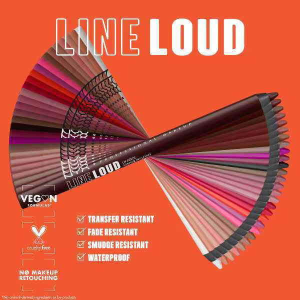 NYX Line Loud Lip Liner Matte Finish, UK version