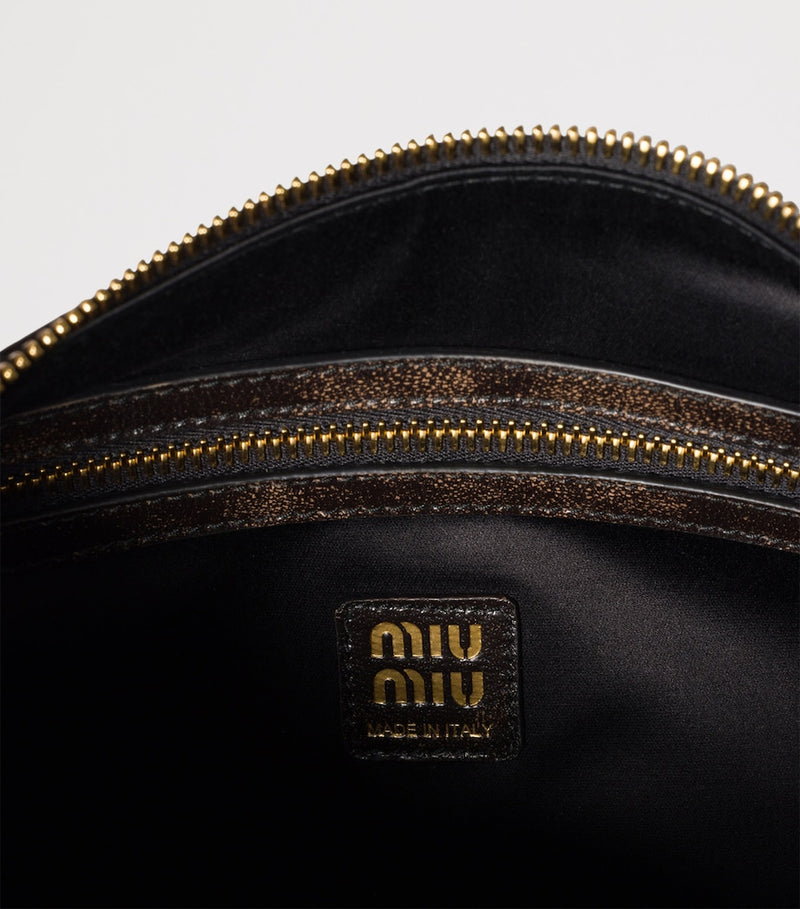 Miu Miu nappa leather pocket top-handle bag, UK version