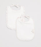 Marie-Chantal Pima cotton floral bibs set of 2 (British brand)