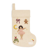 Harrods Shirley Bredal Wool Ballerina Christmas Stocking 45cm x 27cm- Buy online at McGrocer