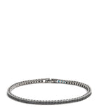 Tateossian sterling silver and nano stones Quadro tennis bracelet (British brand)