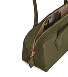 Alaïa Le Teckel medium nubuck shoulder bag, imported from the UK