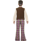 Smiffys Hippie Jungen Kostüm mit Oberteil und Weste, UK Version