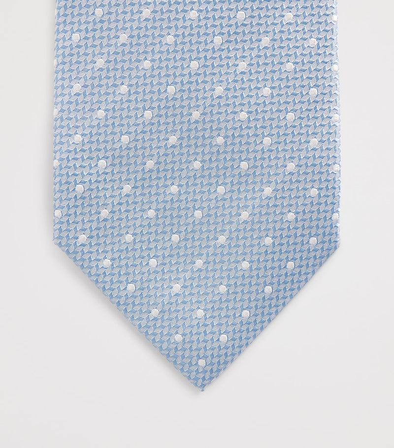Isaia silk seven-fold tie 8cm width - British product