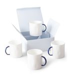 Feldspar set of 4 Cobalt tea mugs, imported from the UK
