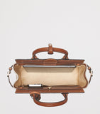 Aspinal of London Savannah top-handle bag in grained leather (British brand)