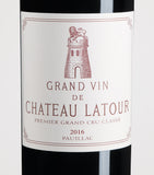 Château Latour 2016 red wine 75cl - British product