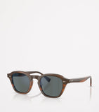 Oliver Peoples Eyles square sunglasses mirrored lenses, imported from the UK