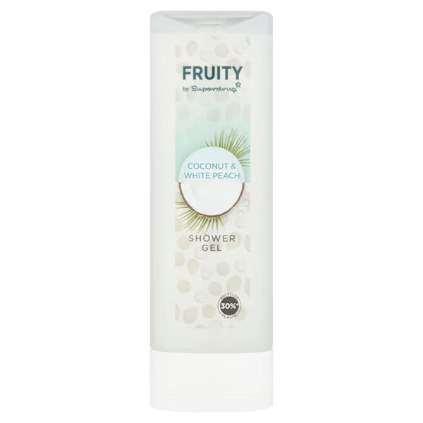 Superdrug Coconut and White Peach Shower Gel 250ml - British product