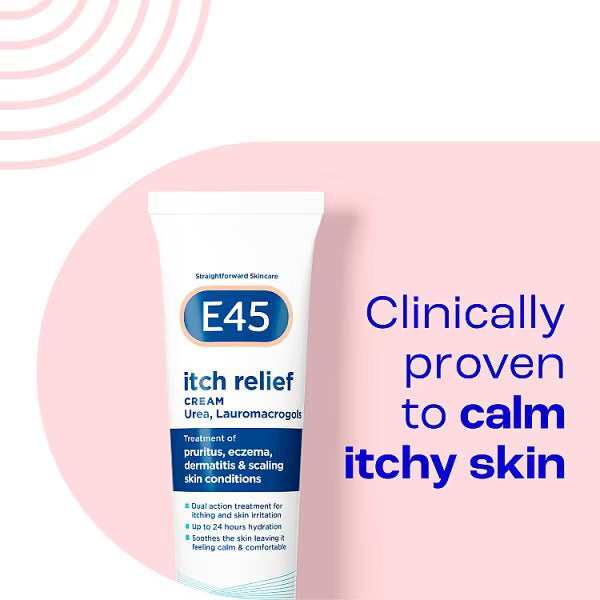 E45 Itch Relief Cream 100g moisturiser for skin - British product