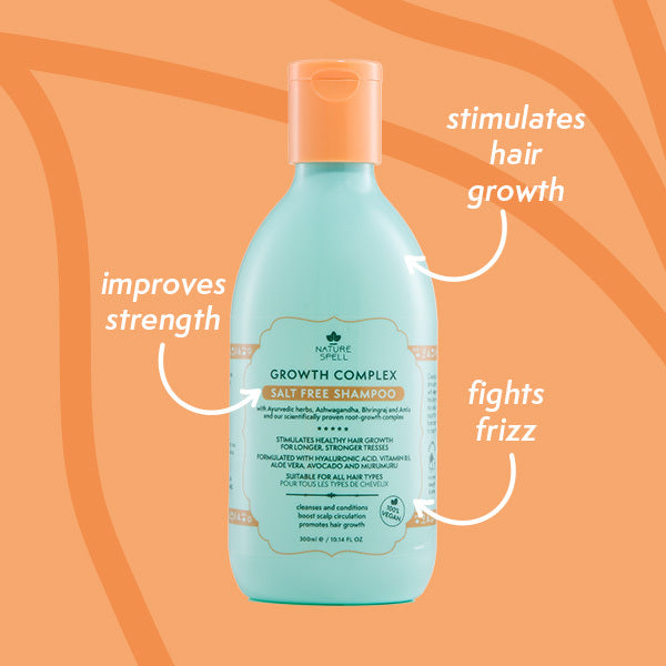 Nature Spell Growth Complex Salt Free Shampoo and Conditioner, imported from the UK