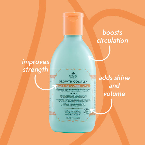 Nature Spell Growth Complex Salt Free Shampoo and Conditioner, imported from the UK