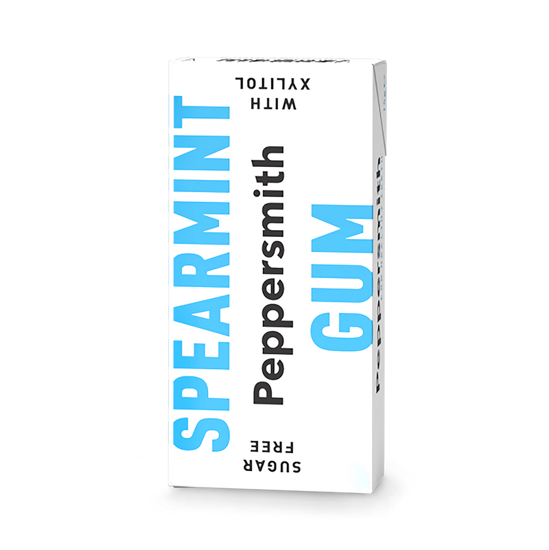Peppersmith sugar free spearmint chewing gum 15g, UK version