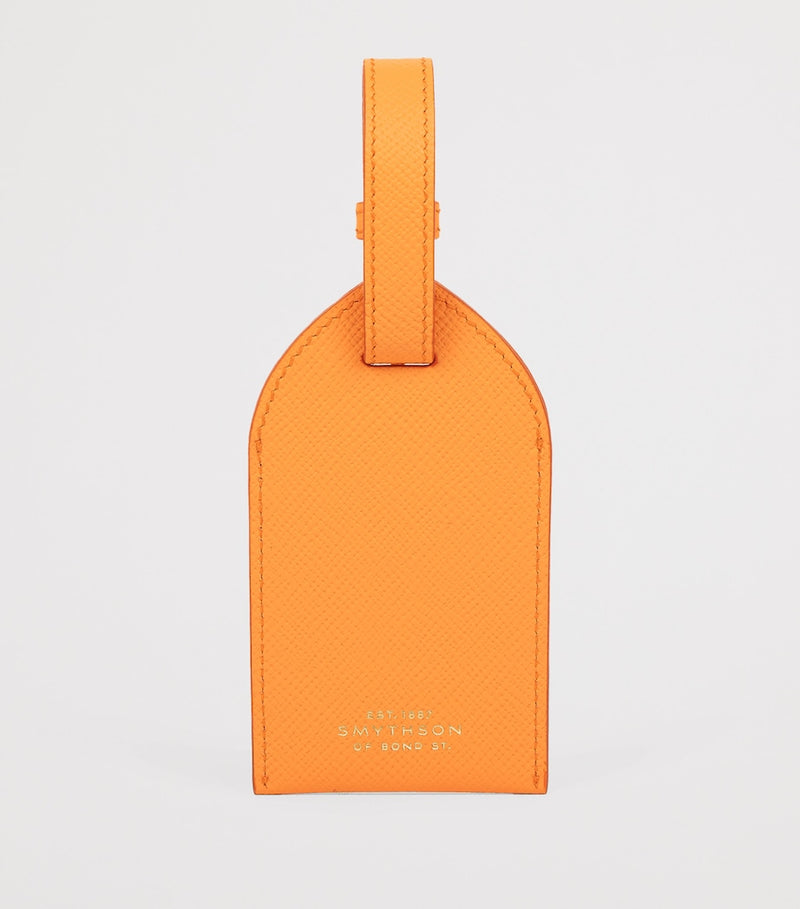 Smythson Calfskin Panama Luggage Tag (British brand)