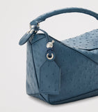 LOEWE Puzzle top-handle handbag ostrich leather, imported from the UK