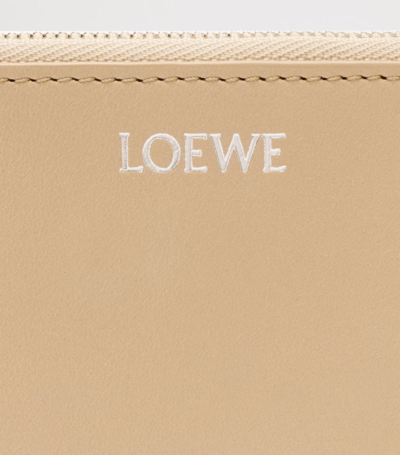 LOEWE leather Knot card holder two-tone calfskin, imported from the UK