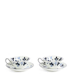 Wedgwood Wild Strawberry Inky Blue teacup and saucer set of 2 (British brand)