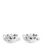 Wedgwood Wild Strawberry Inky Blue teacup and saucer set of 2 (British brand)
