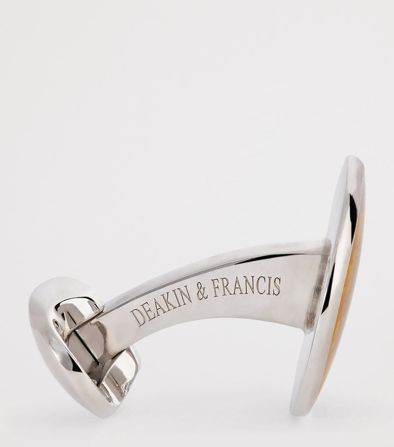 Deakin & Francis Summer Haze Enamel Cufflinks (British brand)