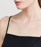 Persée white gold diamond pendant necklace, UK version