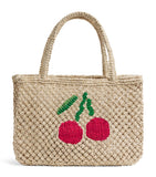 The Jacksons jute cherry Tracey tote bag - British product