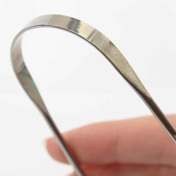 Organically Epic Stainless Steel Tongue Cleaner x1 (British brand)
