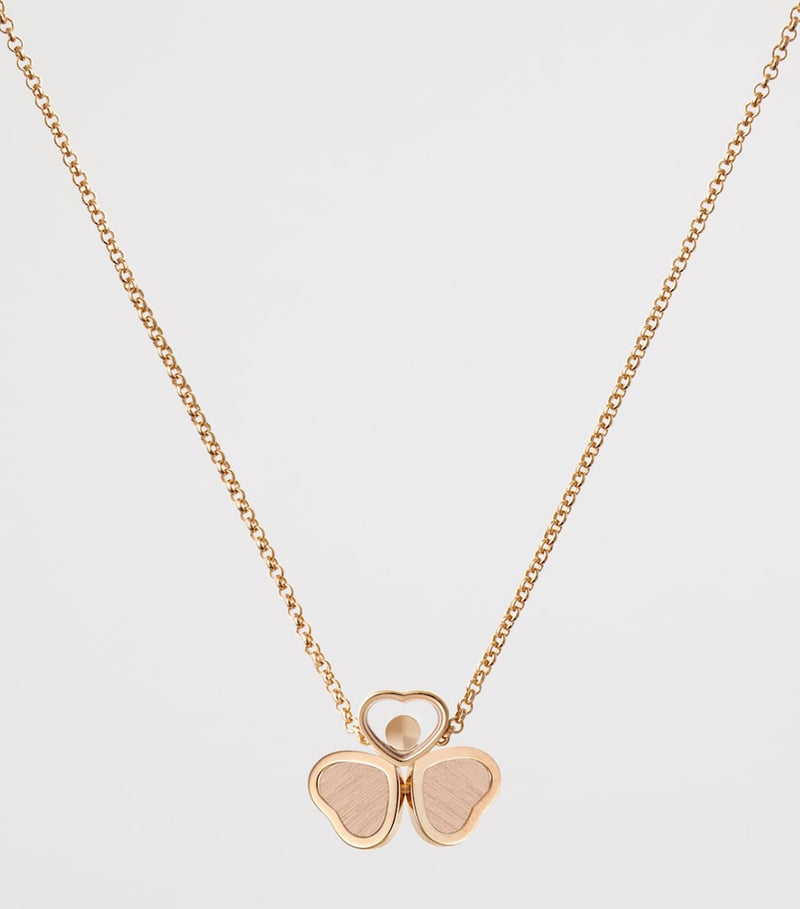 Chopard Happy Hearts rose gold diamond necklace, UK version