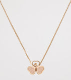 Chopard Happy Hearts rose gold diamond necklace, UK version