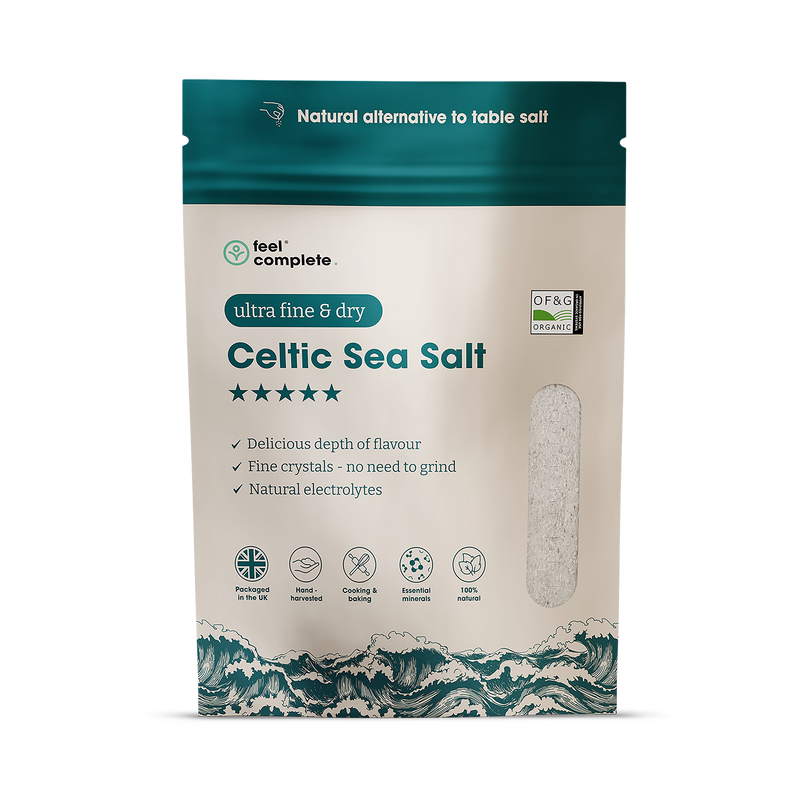 Feel Complete Celtic Sea Salt ultra fine dry 400g - British product