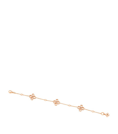Harrods Boodles Rose Gold and Diamond Be Multi Charm Bracelet- Buy online at McGrocer
