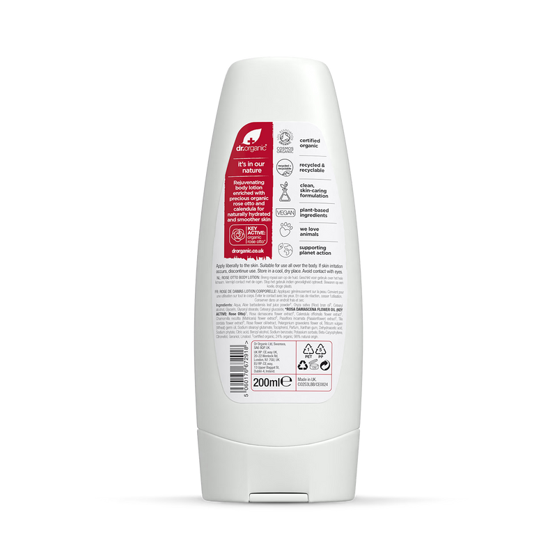 Dr Organic Rose Otto Body Lotion 200ml - British product