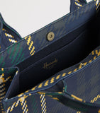 Harrods small tartan tote bag cotton canvas - British product