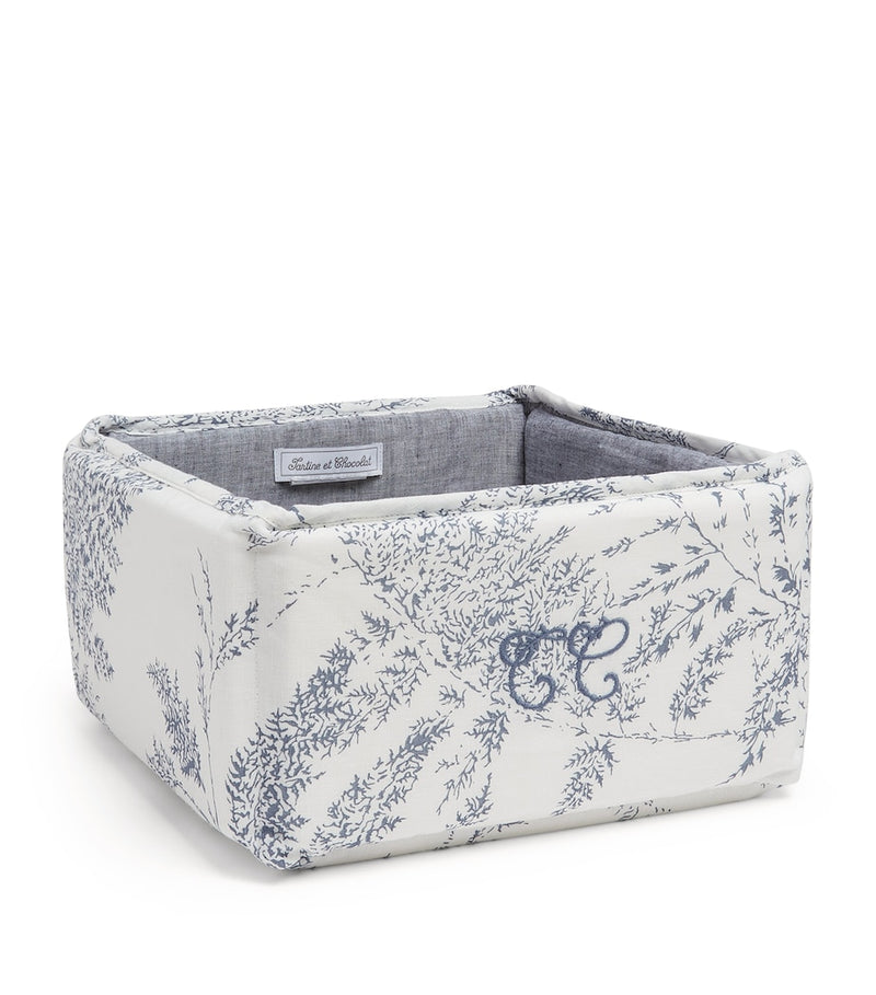 Tartine et Chocolat Feuillage nursery basket, UK version