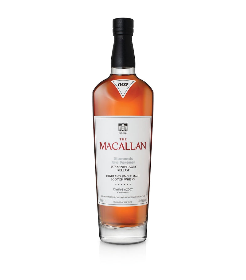 The Macallan 18-Year-Old single malt Scotch whisky 70cl Diamonds Are Forever anniversary, UK version
