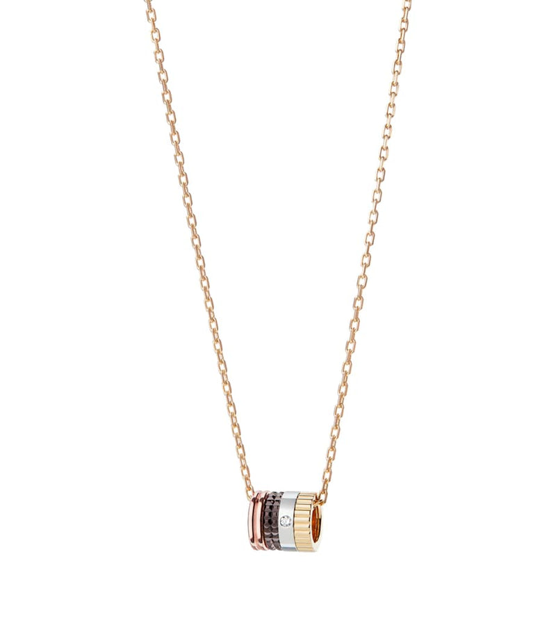 Boucheron Quatre ring pendant mixed gold diamond - British product