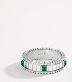 MARLI New York Life spinning ring with green agate and diamonds - British product