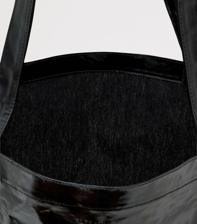 AllSaints large laminated tote bag in recycled polyester - British product