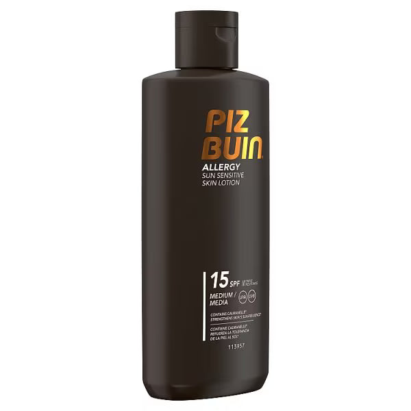 Piz Buin Sun Sensitive Lotion SPF15 200ml, imported from the UK