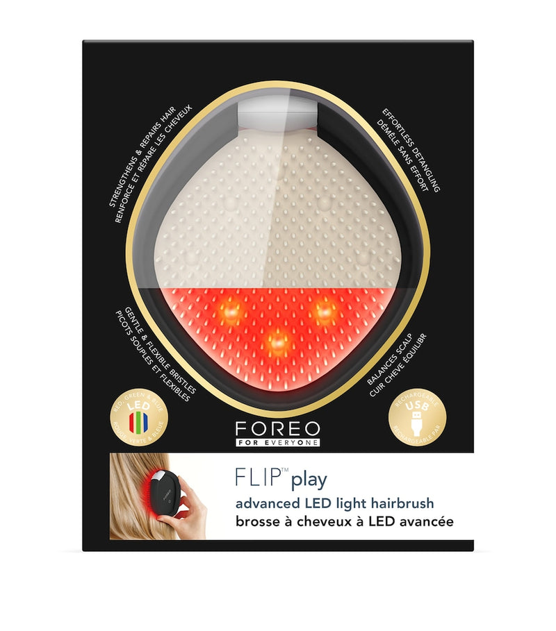 Foreo FLIP Play Advanced LED hairbrush, imported from the UK