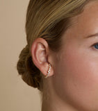 Astrid & Miyu Orbit Dome stud earrings with cubic zirconia (British brand)