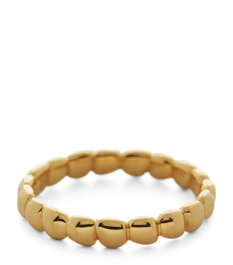 Monica Vinader gold vermeil Nura teardrop ring, imported from the UK