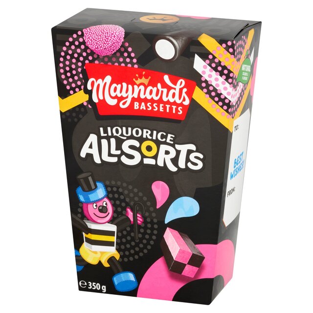 Maynards Bassetts Liquorice Allsorts Sweets Carton   350g - McGrocer