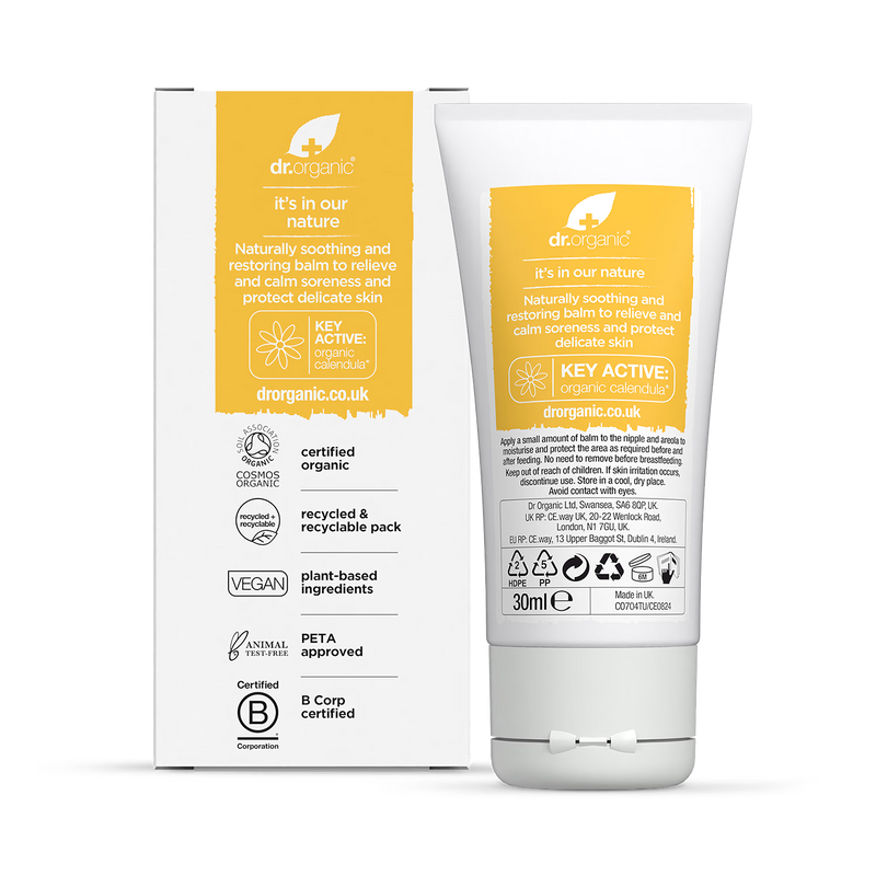 Dr Organic mother baby nipple balm 30ml, UK version